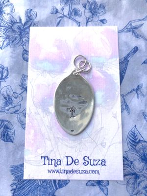 Sterling Tag - tiny palm tree