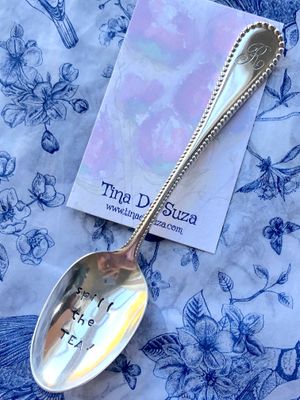Stamped spoon - spill the tea!