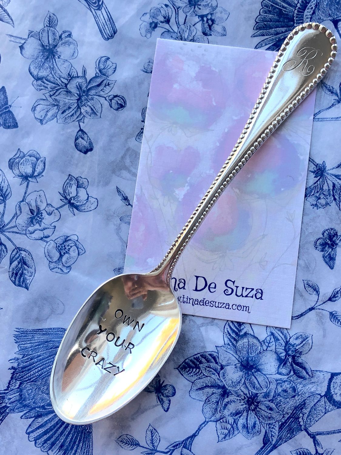 Stamped spoon - own your crazy