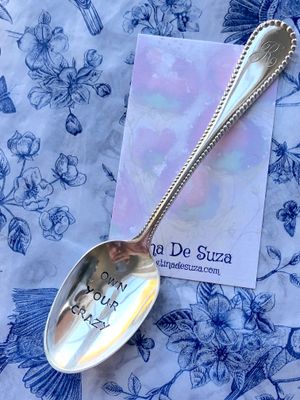 Stamped spoon - own your crazy