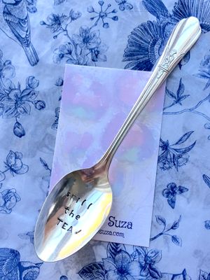Stamped spoon - spill the tea!