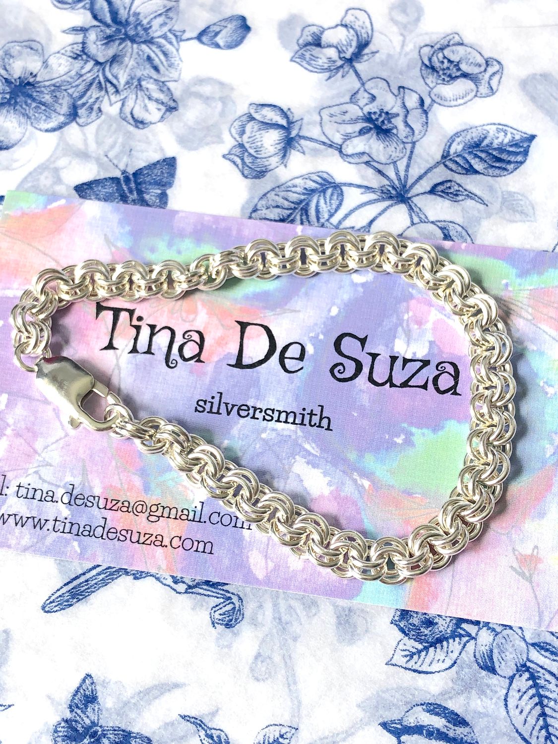 hand made: double link bracelet 20.5cm