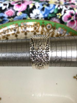 vintage: silver plated spoon rings