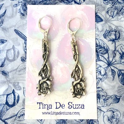 Vintage Cutlery Earrings - Rodd Florals