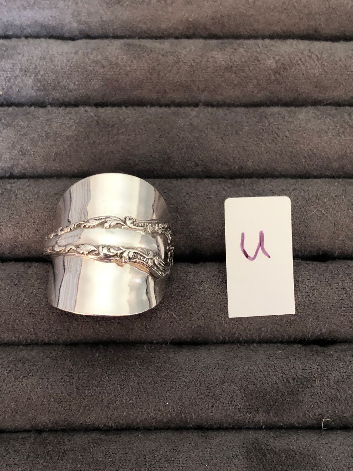 Saddle in Sterling - size U
