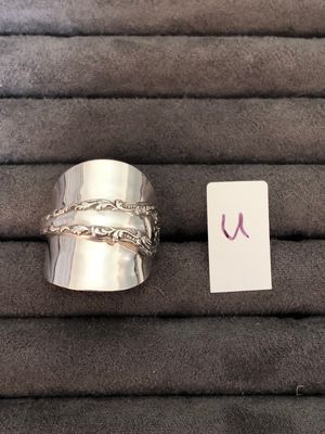 Saddle in Sterling - size U