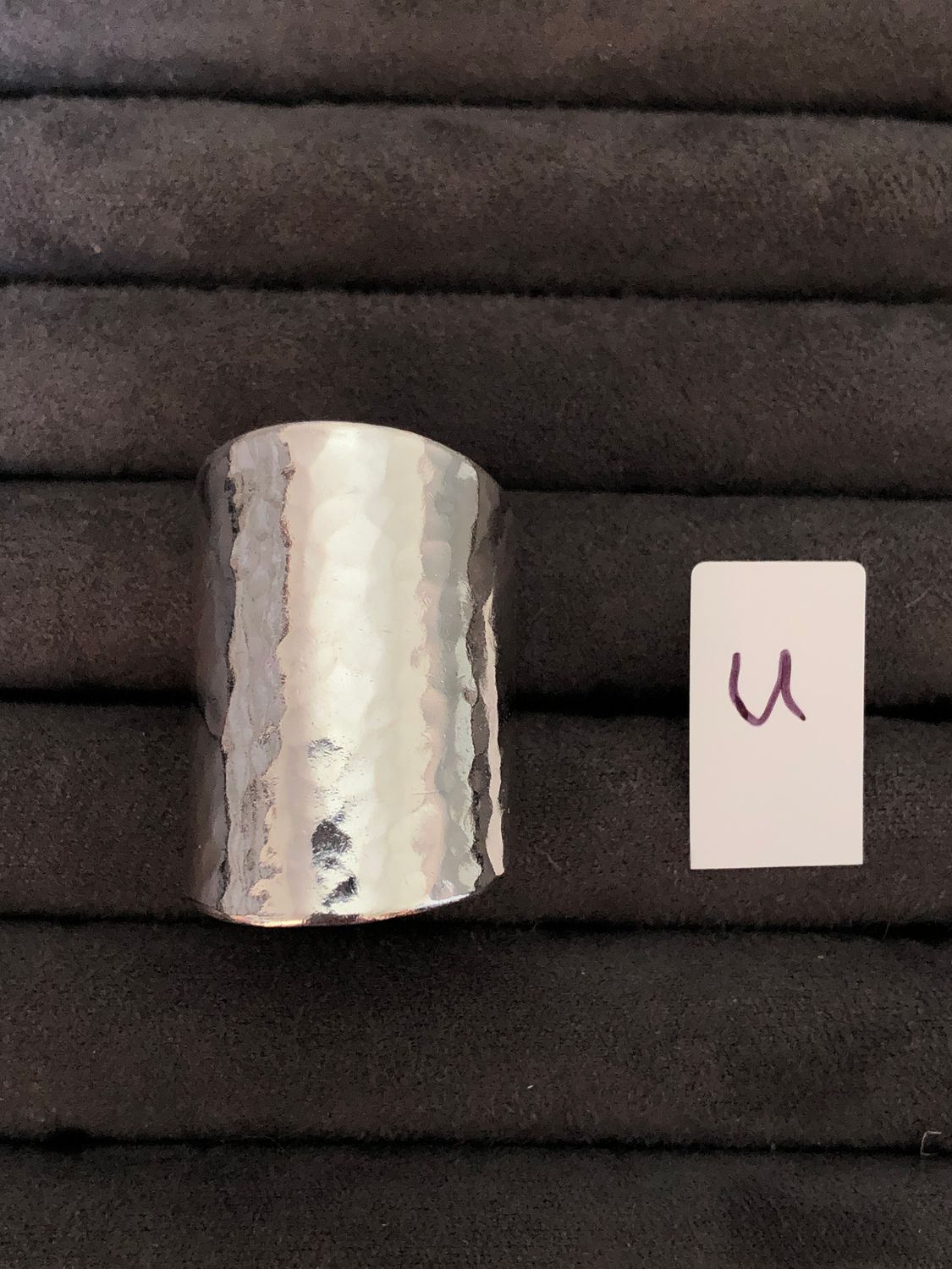 Saddle in Sterling - size U