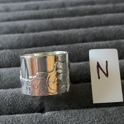 Mountain range ring - size N