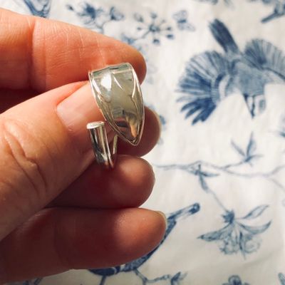 sterling: spoon ring - size P