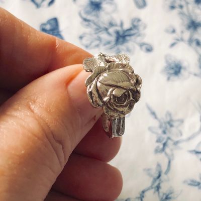 sterling: spoon ring - size Q