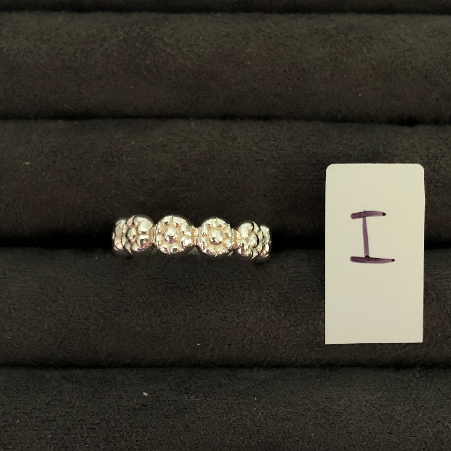 Sterling daisy ring - size I (i)