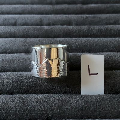 Mountain range ring - size L