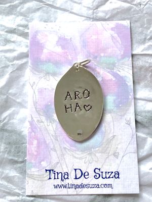 Solid sterling spoon bowl pendant