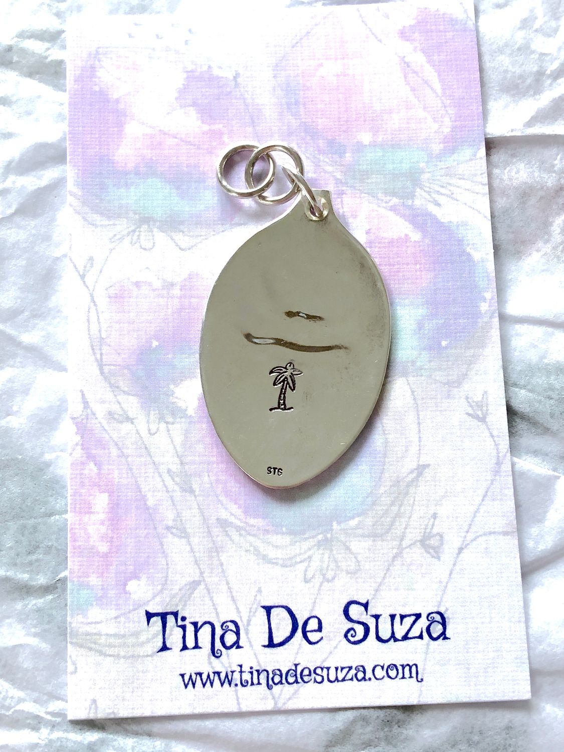 Solid sterling spoon bowl pendant