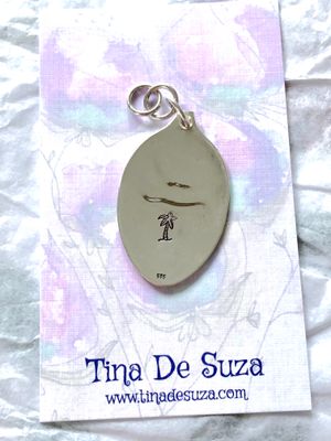 Solid sterling spoon bowl pendant