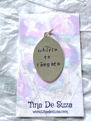 Solid sterling spoon bowl pendant