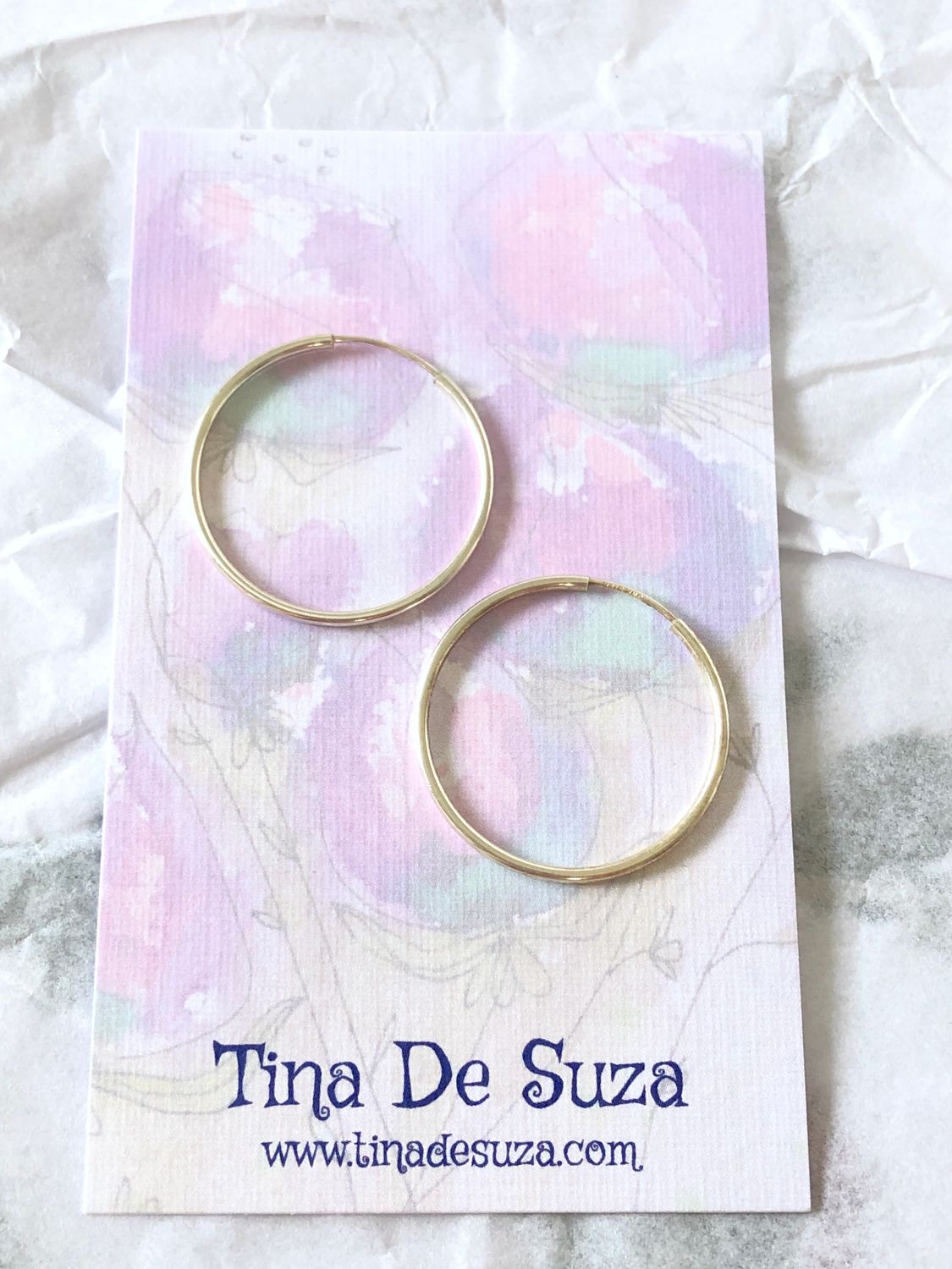 Sterling hoop earrings