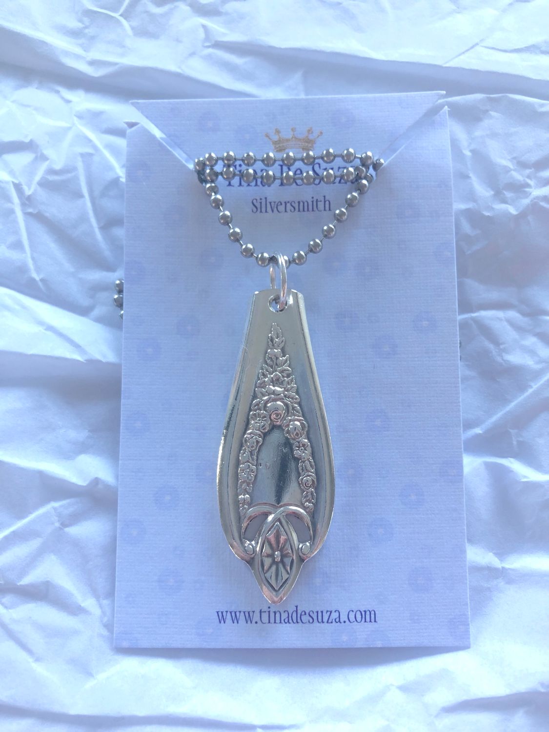 Vintage cutlery pendant - circa 1916