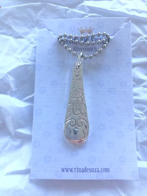 Vintage cutlery pendant - circa 1970
