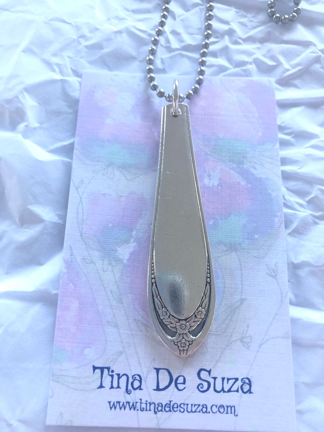 Vintage cutlery pendant - circa 1950s