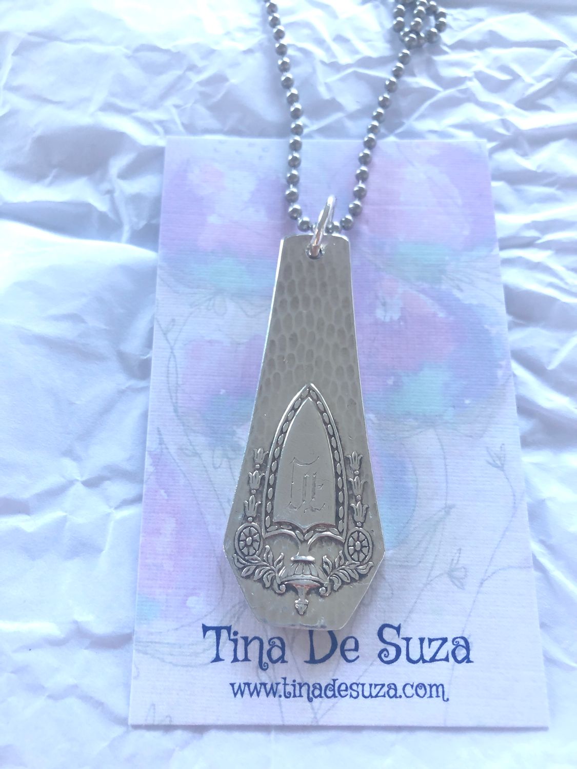 Vintage cutlery pendant - circa 1911