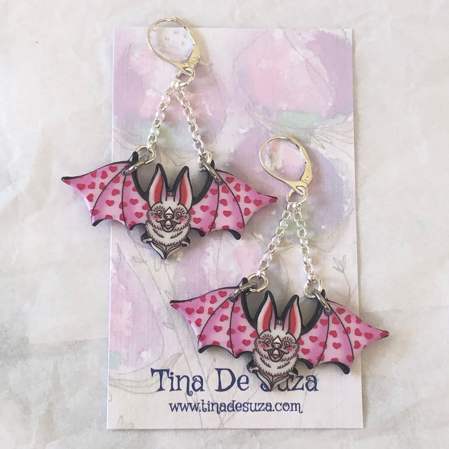 Big eared bat - pink