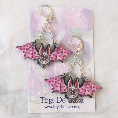Big eared bat - pink