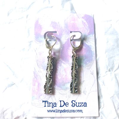 Earrings: Vintage teaspoon earrings