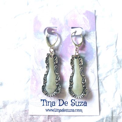 Earrings: Vintage teaspoon handles