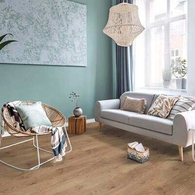 10mm X 127mm Natural Lacquered Oak Engineered Real Wood Flooring