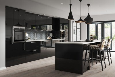 Tiffany Gloss Kitchen In Black Tiffany Gloss Kitchen In Black