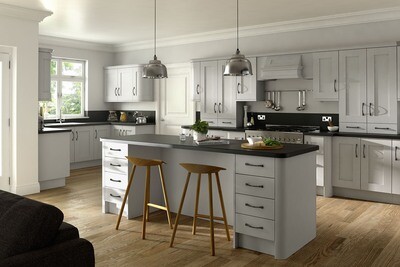 Yale Shaker Kitchen in Dove Grey Yale Shaker Kitchen in Dove Grey