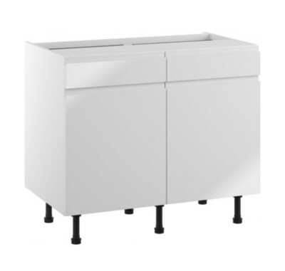Sapphire Gloss J-pull Double Drawer Line Base Unit Sapphire Gloss J-pull Double Drawer Line Base Unit