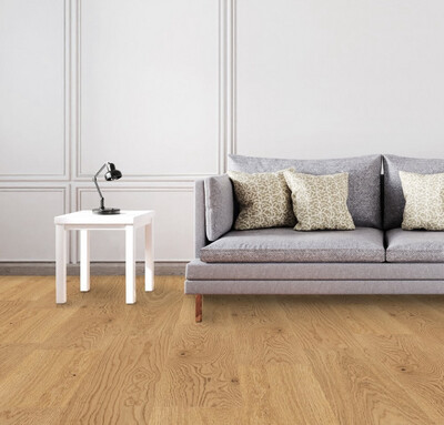 Premier 14mm X 150mm Oak Natural UV Lacquered Engineered Real Wood Flooring