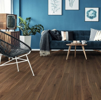 Classic 14mm X 150mm American Black Walnut Lacquered Engineered Real Wood Flooring