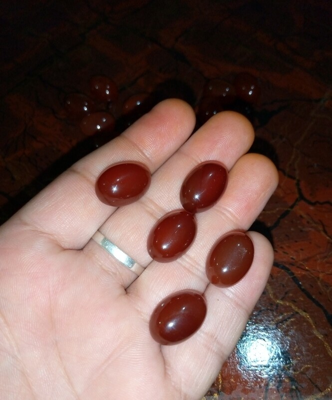 Brown Aqeeq Gemstone - Whatsapp for Order