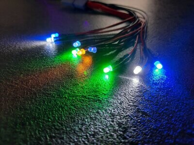 3 mm LED verkabelt Dauerlicht inkl. Vorwiderstand