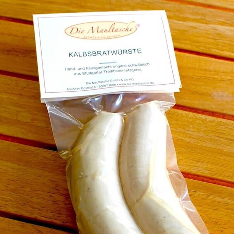 Kalbsbratwürste 2-er Pack ca. 250 Gramm Kalbsbratwürste 2-er Pack ca. 250 Gramm