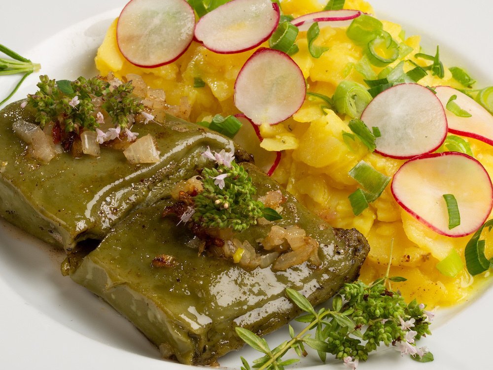 Vegane Wiesenkräuter-Maultaschen 4-er Pack ca. 380 Gramm