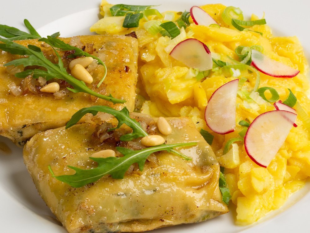 Vegetarische Ricotta-Spinatmaultaschen 4-er Pack ca. 380 Gramm
