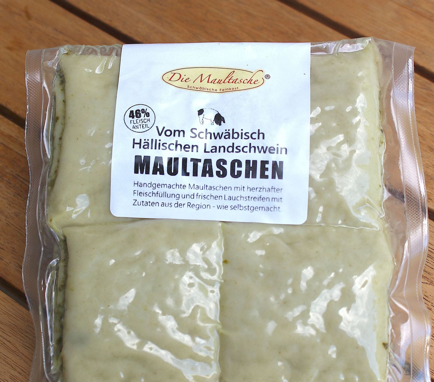 Maultaschen klassisch, vom Schwäbisch-Hällischen 4-er Pack ca. 380 Gramm