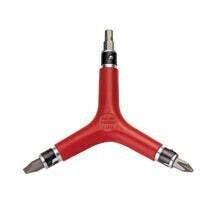 IceToolz Y-sleutel 74A1, 6-in-1 3x4 + 5x6mm, rood