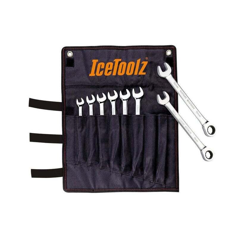 IceToolz steek-/ring-/ratel- sleutel set 8-15mm