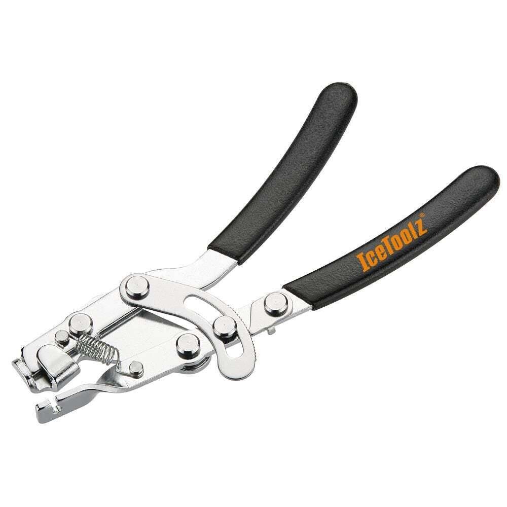 IceToolz kabelspantang 01A1, met blokkering ~4.0mm, zilver
