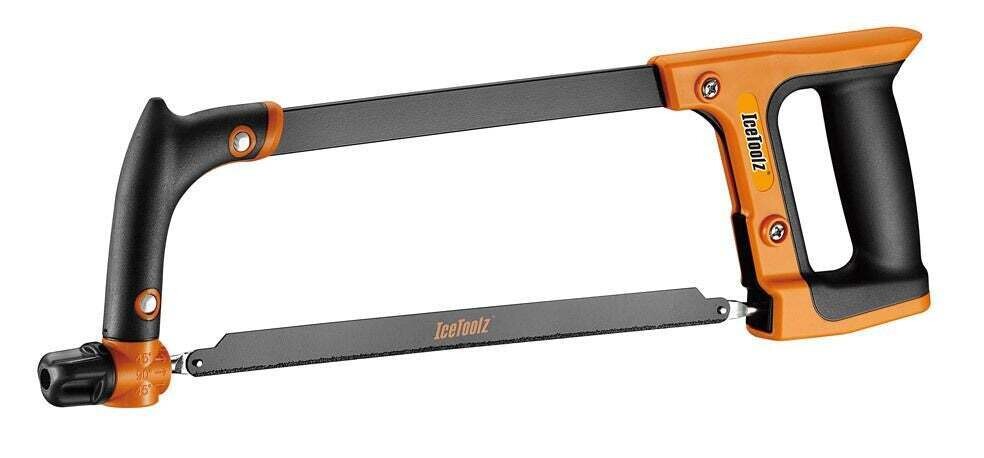 IceToolz beugelzaag 16H3, H.S.S. carbide blad, zwart