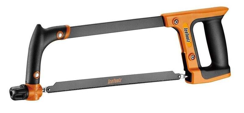 IceToolz beugelzaag 16H3, H.S.S. carbide blad, zwart