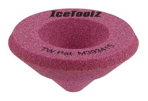 IceToolz schuurblok 16B1, voor afvijlen buiseinden tolvorming, roze