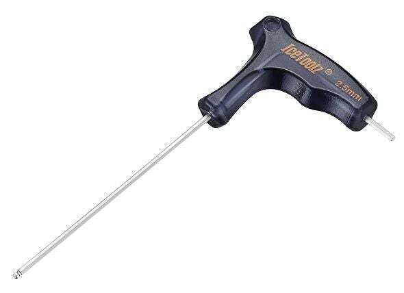 IceToolz 6-kantsleutel 7M25, TwinHead met kogelkop 2.5mm, zilver|zwart