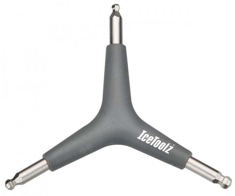 IceToolz Y-sleutel 70Y4, met hex en kogelkop 4x5x6mm, grijs