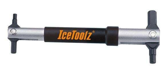 IceToolz hexsleutels 36H1, Quartet Wrench 4x5 + 6x8mm, zwart